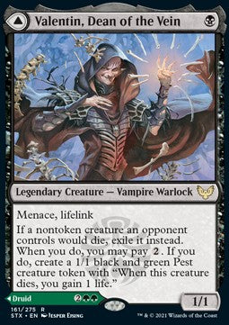 Valentin, Dean of the Vein // Lisette, Dean of the Root - Strixhaven: School of Mages (Rare) [STX-161] Hoofdafbeelding