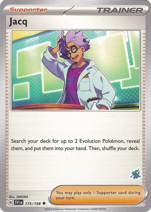 Pokémon-kaart Jacq 175/198 Fixed uit de set Battle Academy 2024 (Darkrai-deck)