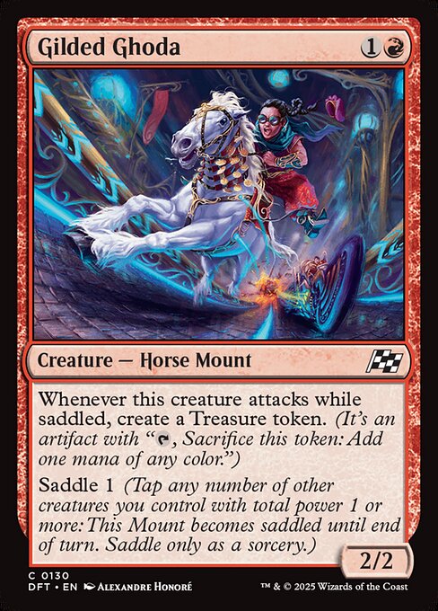 Gilded Ghoda – Aetherdrift (DFT-130) Magic: The Gathering card