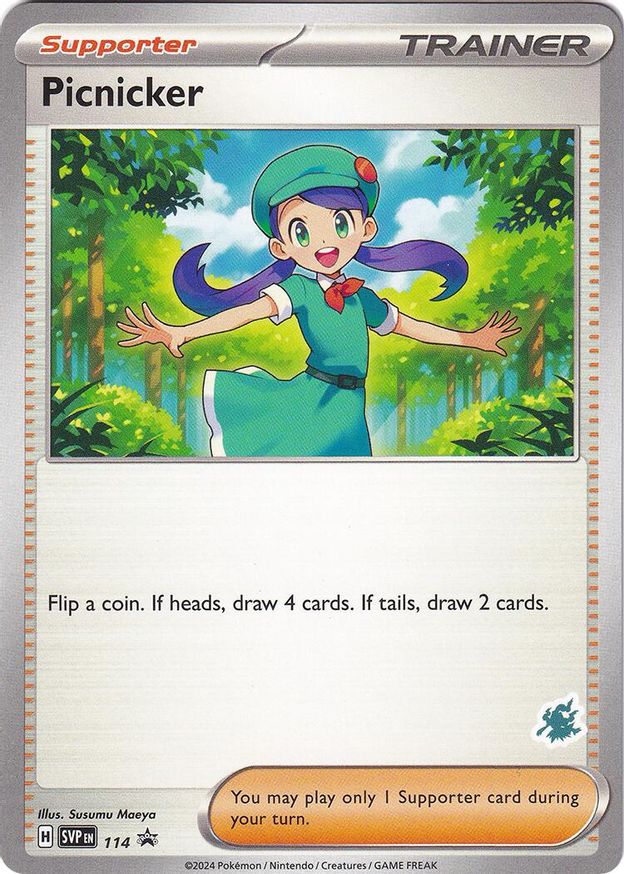 Pokémon-kaart Picnicker 114 Fixed uit de set Battle Academy 2024