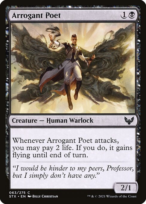 Arrogant Poet – Strixhaven: School of Mages (STX-63) Magic: The Gathering card | LC-REM-20260804-15353635209548-556a0816-83c5-41dc-8546-213b21e2cceb