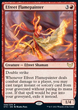 Efreet Flamepainter - Strixhaven: School of Mages (Rare) [STX-98] Hoofdafbeelding