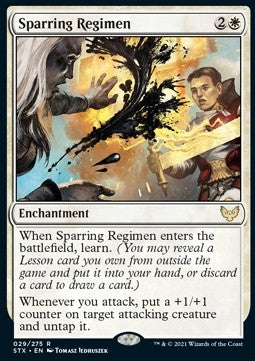 Sparring Regimen - Strixhaven: School of Mages (Rare) [STX-29] Hover Image