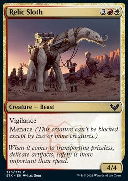 Relic Sloth - Strixhaven: School of Mages (Common) [STX-223] Hoofdafbeelding
