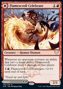 Flamescroll Celebrant // Revel in Silence - Strixhaven: School of Mages (Rare) [STX-150] Hoofdafbeelding