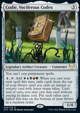 Codie, Vociferous Codex - Strixhaven: School of Mages (Rare) [STX-253] Hoofdafbeelding