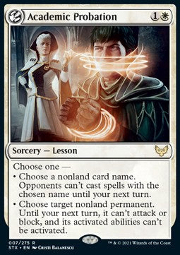 Academic Probation - Strixhaven: School of Mages (Rare) [STX-7] Hover Image