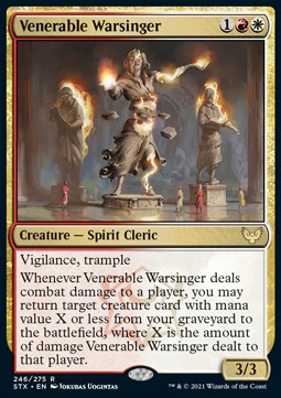 Venerable Warsinger - Strixhaven: School of Mages (Rare) [STX-246] Hover Image