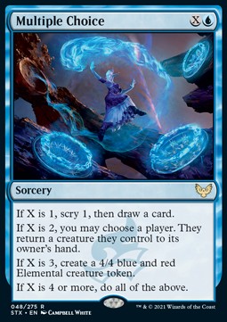 Multiple Choice - Strixhaven: School of Mages (Rare) [STX-48] Hover Image