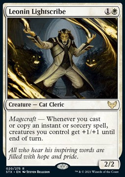 Leonin Lightscribe - Strixhaven: School of Mages (Rare) [STX-20] Hoofdafbeelding