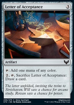 Letter of Acceptance - Strixhaven: School of Mages (Common) [STX-256] Hoofdafbeelding