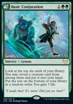 Basic Conjuration - Strixhaven: School of Mages (Rare) [STX-120] Hover Image