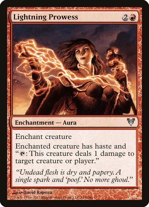 Lightning Prowess – Avacyn Restored (AVR-145) Magic: The Gathering card