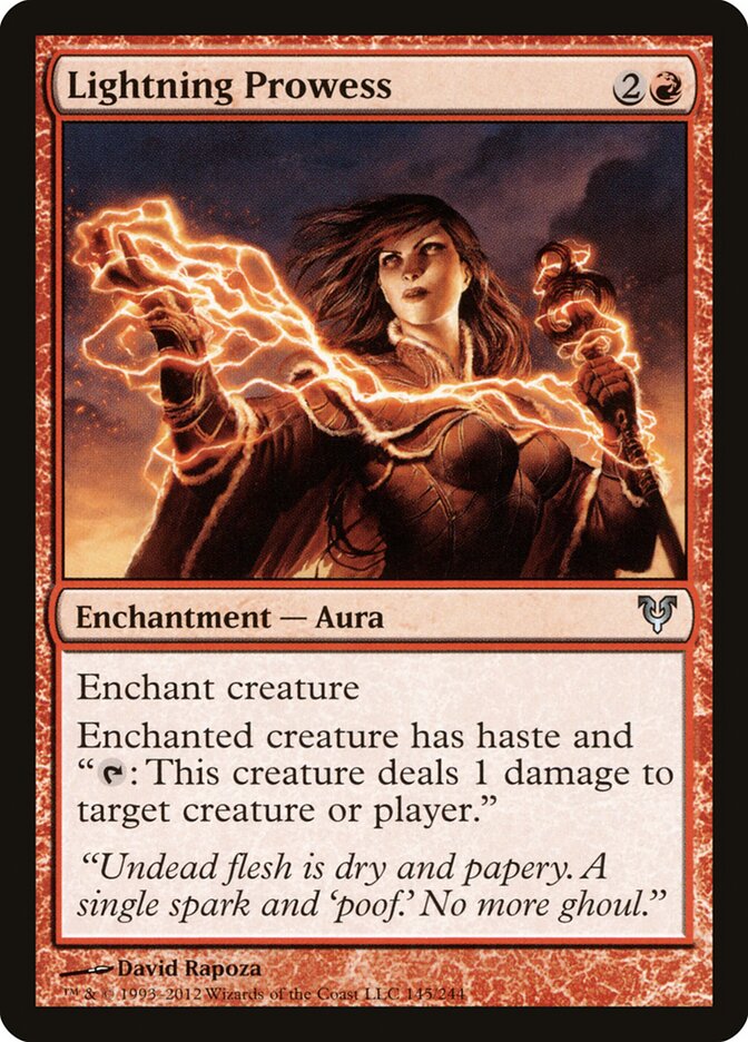 Magic-kaart Lightning Prowess AVR-145 uit Avacyn Restored (Uncommon)
