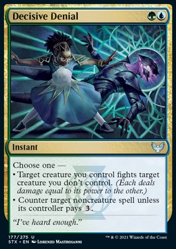Decisive Denial - Strixhaven: School of Mages (Uncommon) [STX-177] Hoofdafbeelding