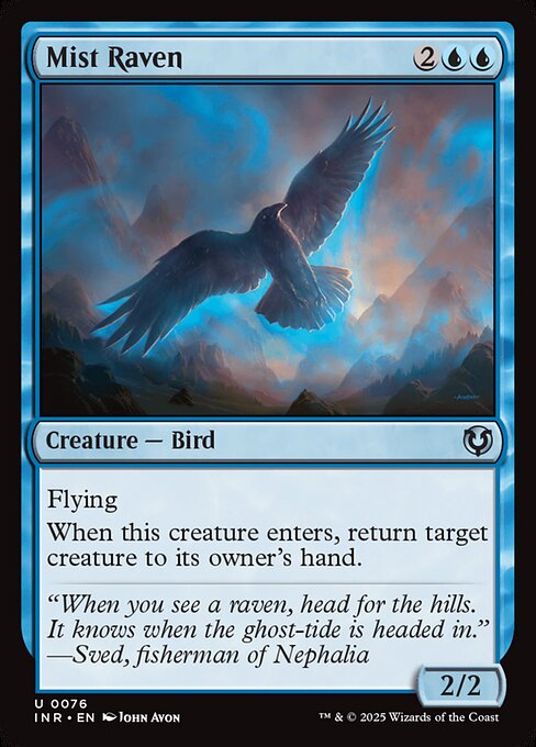 Mist Raven – Innistrad Remastered (INR-76) Magic: The Gathering card