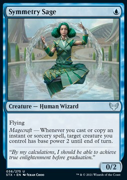 Symmetry Sage - Strixhaven: School of Mages (Uncommon) [STX-56] Hoofdafbeelding
