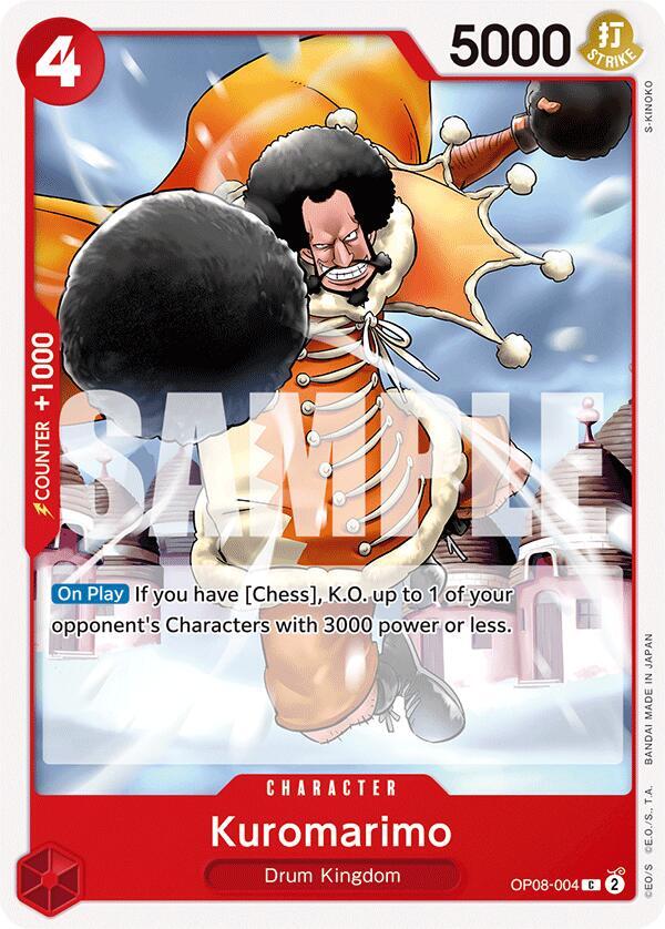 Kuromarimo (OP08-004) - Two Legends (Common) [OP08-004] — one-piece card Immagine principale del prodotto