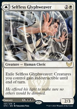 Selfless Glyphweaver // Deadly Vanity - Strixhaven: School of Mages (Rare) [STX-157] Hoofdafbeelding