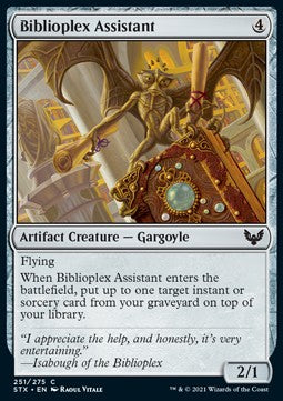 Biblioplex Assistant - Strixhaven: School of Mages (Common) [STX-251] Hoofdafbeelding