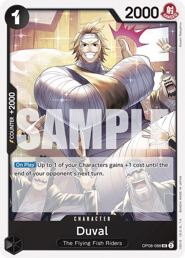 Duval (OP08-088) - Two Legends (Uncommon) [OP08-088] — one-piece card