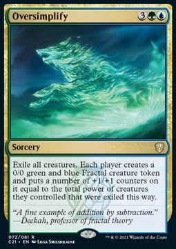 Oversimplify - Commander: Strixhaven (Rare) [C21-72] Hauptbild