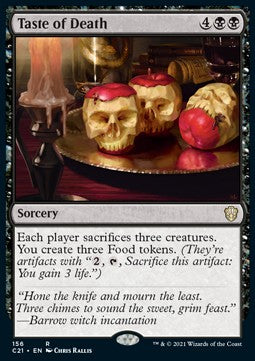 Taste of Death - Commander: Strixhaven (Rare) [C21-156] Hauptbild