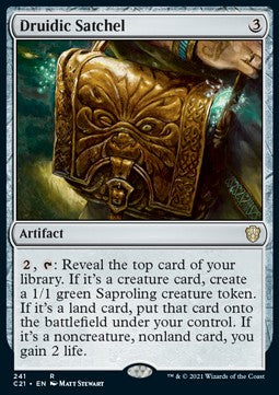 Druidic Satchel - Commander: Strixhaven (Rare) [C21-241] Hover Image