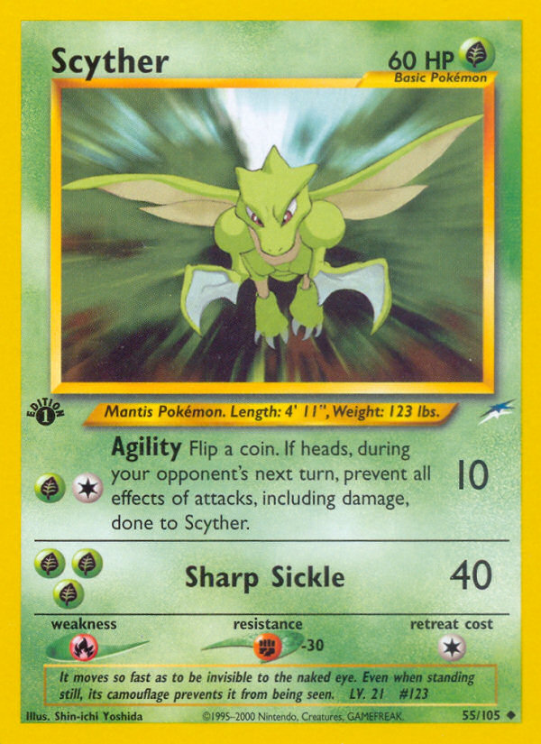 Scyther – Neo Destiny 55 – Pokémon TCG single card Image principale du produit