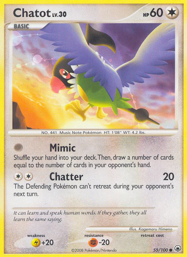 Chatot Lv.30 – Majestic Dawn 55 – Pokémon TCG single card