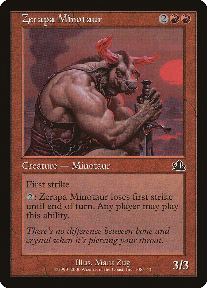Magic-kaart Zerapa Minotaur PCY-108 uit Prophecy (Common)
