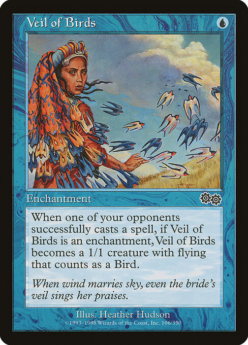 Veil of Birds – Urza's Saga (USG-106) Magic: The Gathering card | LC-REM-20260804-15353645859148-55bd3fac-44b6-4078-a096-8d47b01ea979 Imagen principal del producto
