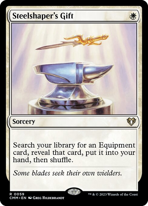 Steelshaper's Gift – Commander Masters (CMM-59) Magic: The Gathering card Immagine principale del prodotto