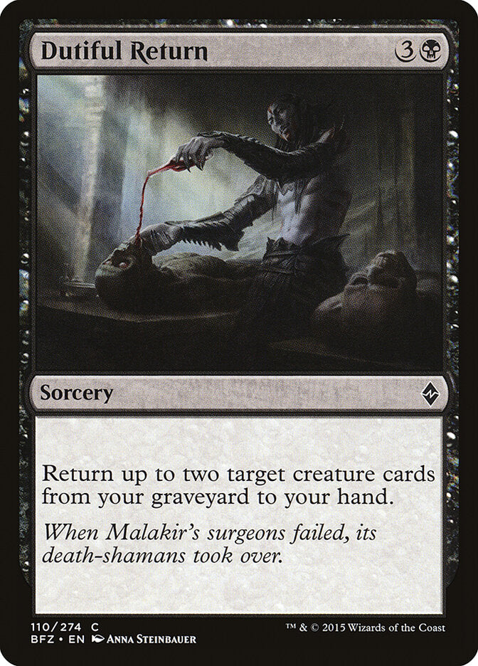 Dutiful Return - Battle for Zendikar (Common) [BFZ-110] Hoofdafbeelding