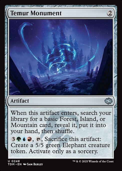 Temur Monument – Tarkir: Dragonstorm (TDM-248) Magic: The Gathering card
