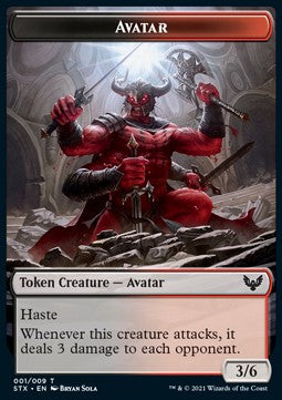 Avatar Token (Black and Red 3/6) Hoofdafbeelding