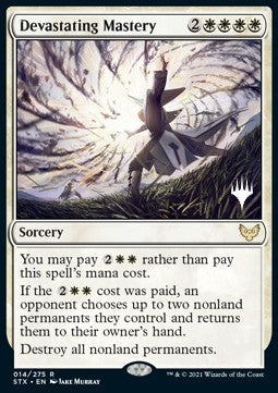 Devastating Mastery (V.2) - Strixhaven: School of Mages: Promos (Rare) [PSTX-14] Immagine principale del prodotto