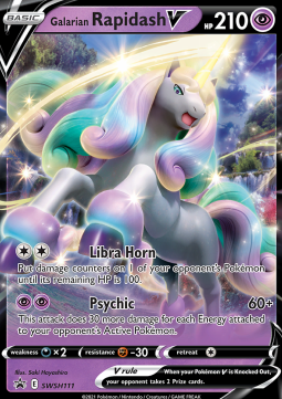 Galarian Rapidash V - SWSH Black Star Promos (Promo) [SWSH-111] Imagen principal del producto