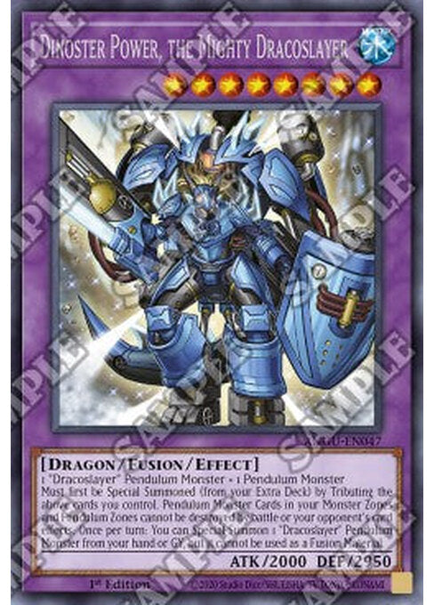 Dinoster Power, the Mighty Dracoslayer — Ancient Guardians (ANGU-047) Yu-Gi-Oh! card Immagine principale del prodotto