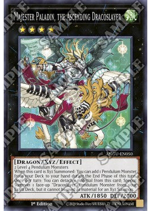 Majester Paladin, the Ascending Dracoslayer — Ancient Guardians (ANGU-050) Yu-Gi-Oh! card Main image
