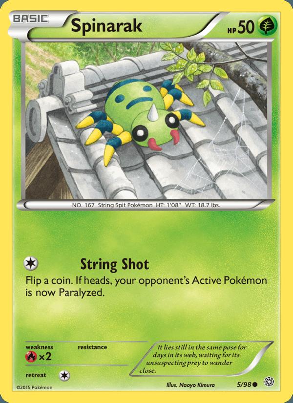 Spinarak - Bandit Ring (Common) [XY7-005] Main image