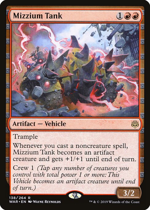 Mizzium Tank – War of the Spark (WAR-138) Magic: The Gathering card