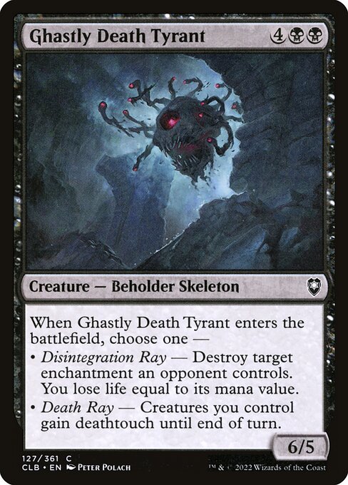 Ghastly Death Tyrant – Commander Legends: Battle for Baldur's Gate (CLB-127) Magic: The Gathering card