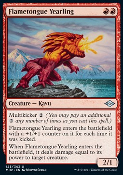 Flametongue Yearling - Modern Horizons 2 (Uncommon) [MH2-125] Immagine principale del prodotto