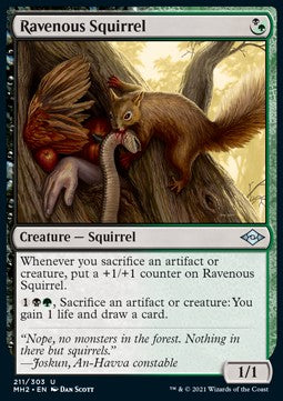 Ravenous Squirrel - Modern Horizons 2 (Uncommon) [MH2-211] Immagine principale del prodotto
