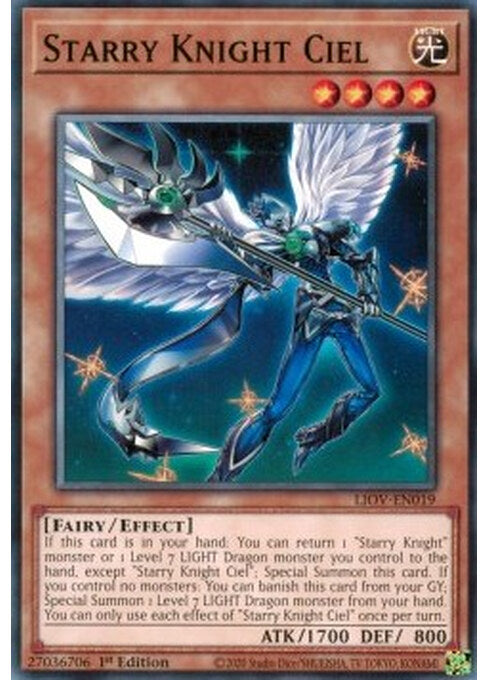 Starry Knight Ciel — Lightning Overdrive (LIOV-019) Yu-Gi-Oh! card Image principale du produit