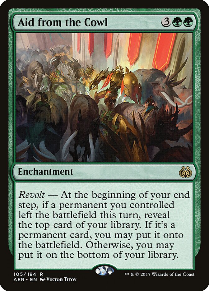 Aid from the Cowl - Aether Revolt (Rare) [AER-105] Immagine principale del prodotto