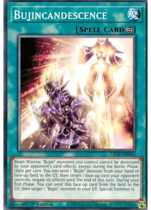 Bujincandescence — Lightning Overdrive (LIOV-062) Yu-Gi-Oh! card Image principale du produit