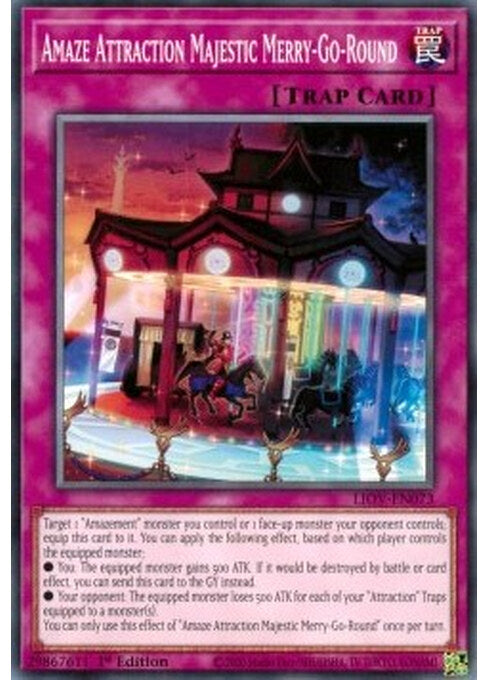 Amaze Attraction Majestic Merry-Go-Round — Lightning Overdrive (LIOV-073) Yu-Gi-Oh! card Image principale du produit