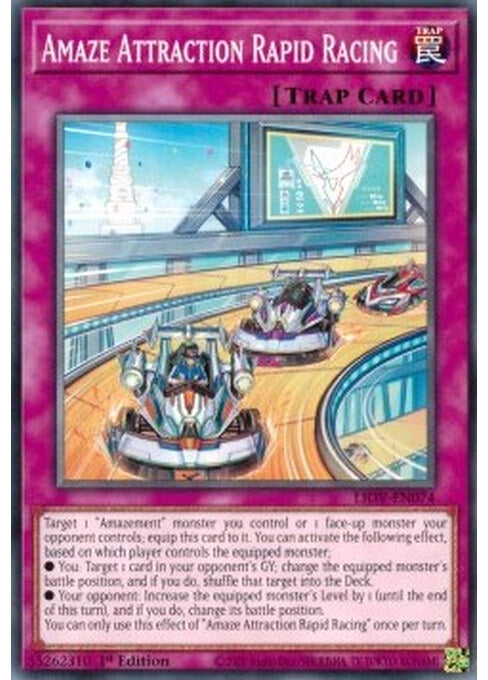 Amaze Attraction Rapid Racing — Lightning Overdrive (LIOV-074) Yu-Gi-Oh! card Image principale du produit